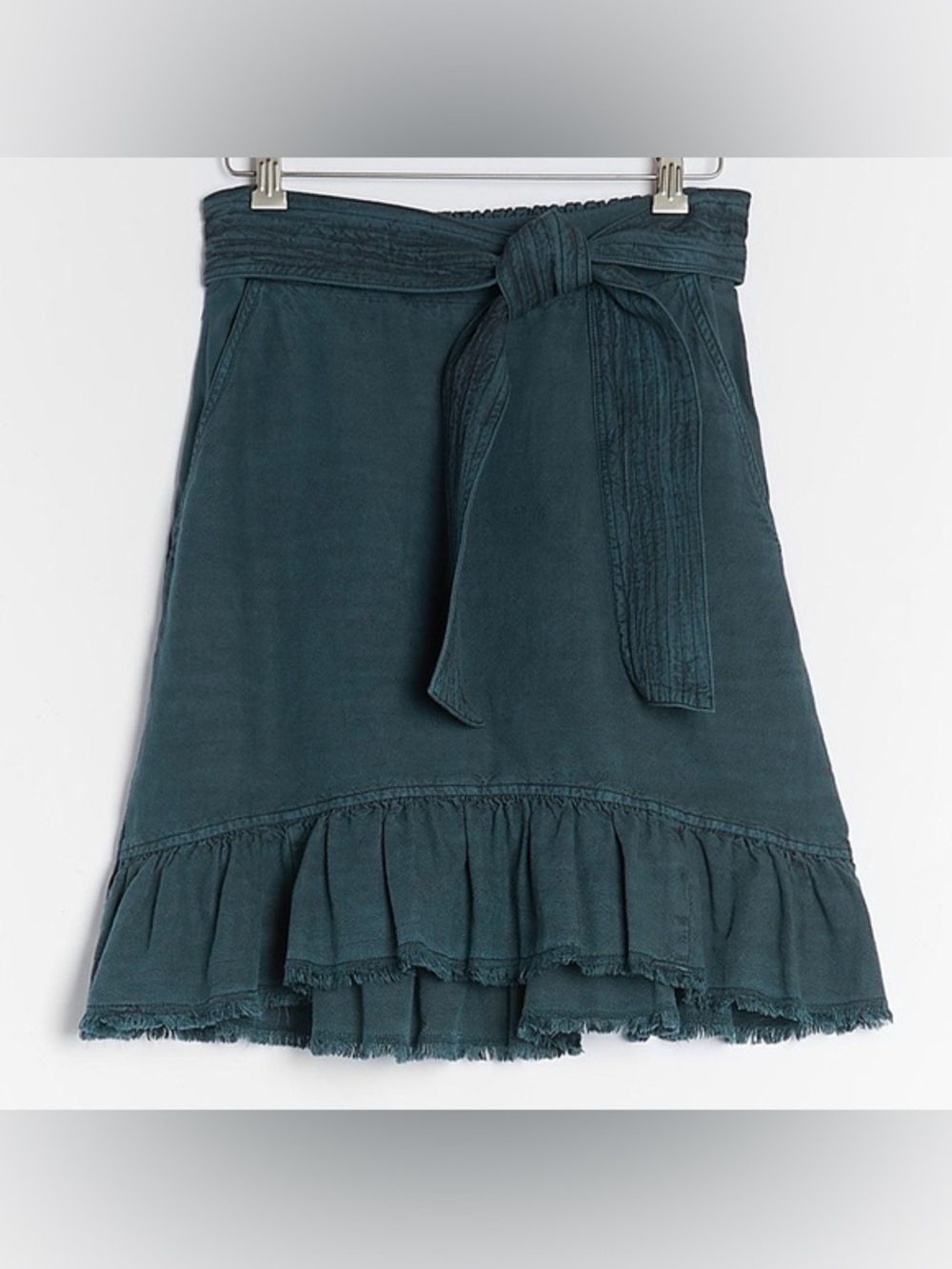 Anthropologie | Pilcro Amora Ruffle Belted Mini / Size L
